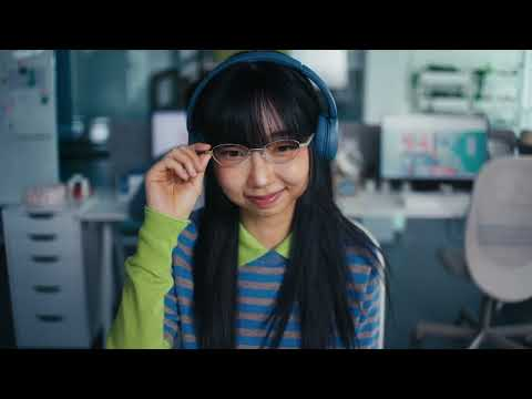 彩色耳机与眼镜